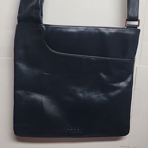 Radley London Elegant Minimalist Navy Blue Crossbody Messenger Saddle Bag Unisex